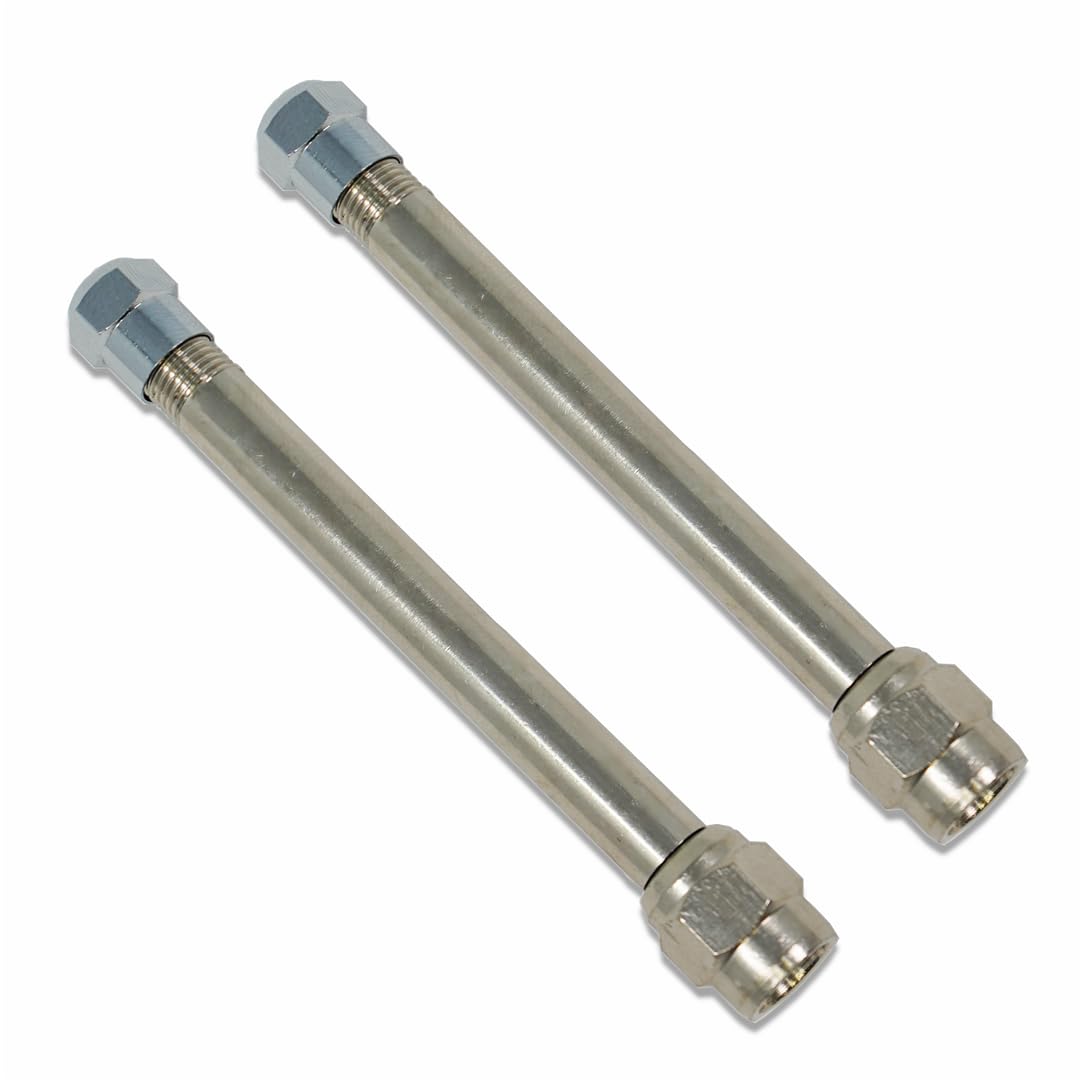 Tireminder 3 Inch Straight Valve Extender, 2 Pack