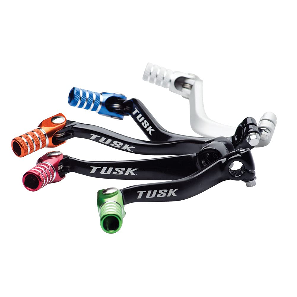 Tusk Folding Shift Aluminum Lever Black/Red Tip One Size