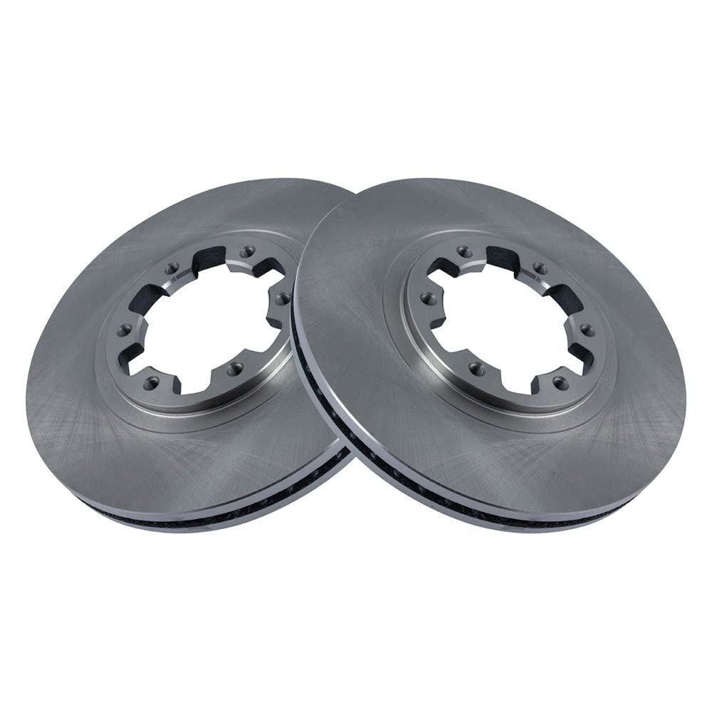 Trq Front Brake Rotors Set Vented Compatible With 1998-2003 Infiniti Qx4 1998-2004 Nissan Pathfinder