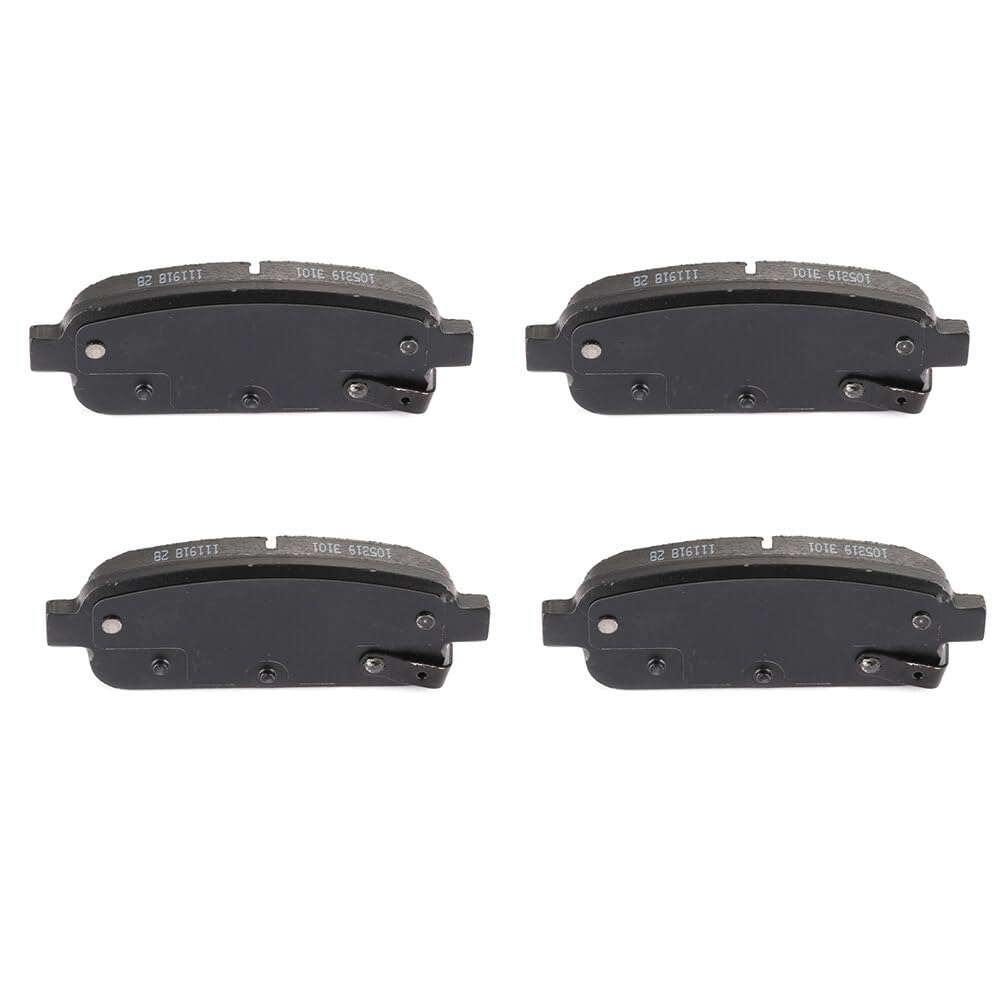 Eccpp D1468-8668 4Pcs Rear Semi Metallic Brake Pads Fit For Buick Cascada 2016-2019,For Buick Encore 2013-2017,For Buick Verano