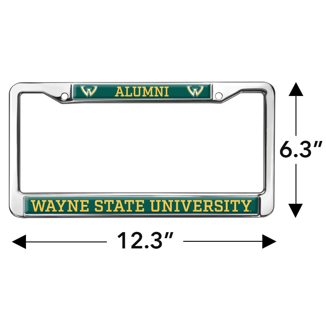 Wayne State University Alumni Full Size Standard License Plate Metal Frame