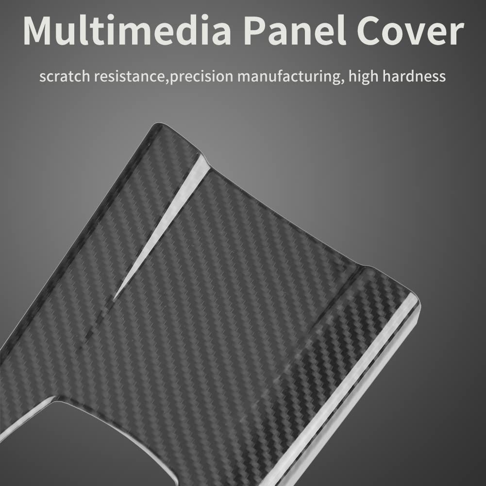 Carbon Fiber Interior Trim, Keenso Interior Multimedia Panel Cover Trim Sticker for 3 Series F30 F34 4 Series F33 F36