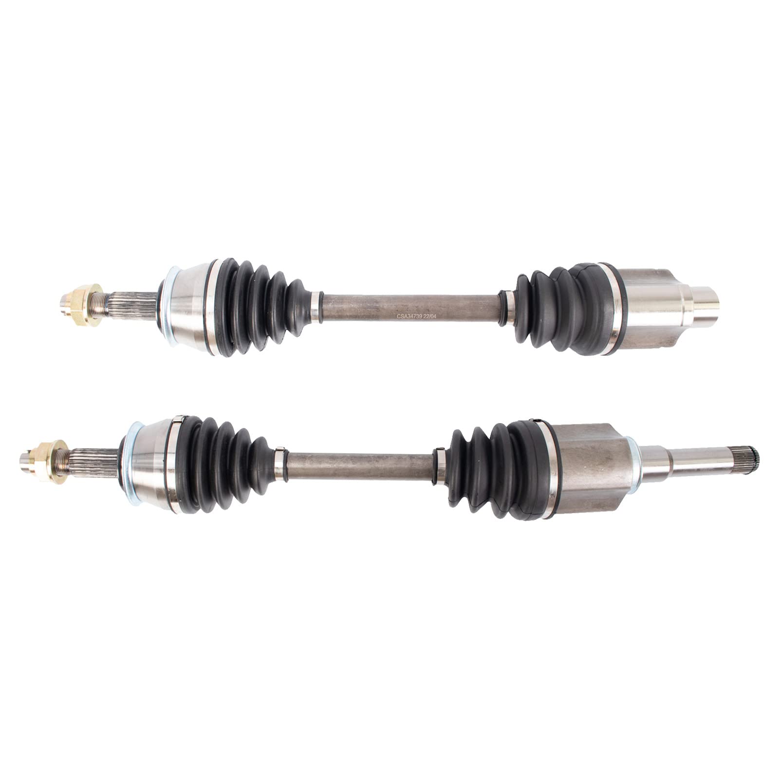 Trq Front Cv Axle Shaft Assembly Set Compatible With 2013-2019 Buick Encore 2015-2018 Chevrolet Trax