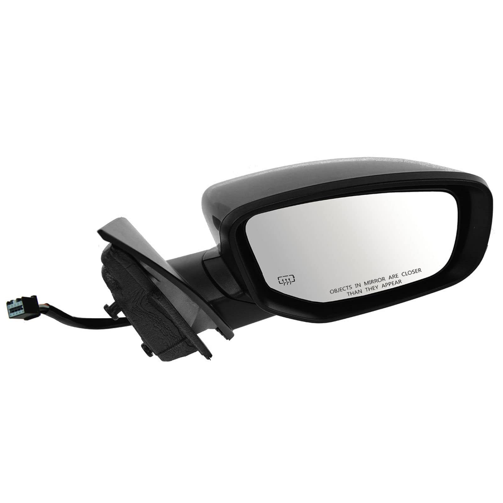 Trq Right Mirror Power With Heat With Housing Turn Signal Without Blind Spot Indicator Passenger Side Compatible With 2013-2014