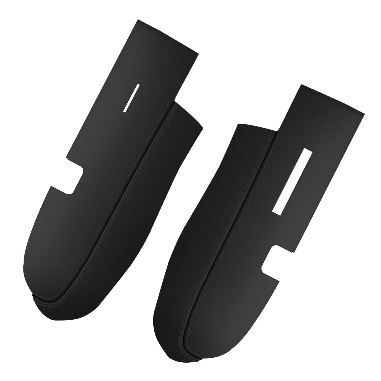 Aomsazto Front Door Panels Armrest Cover Leather Left & Right For Honda Cr-V Crv 2007-2012 (Black)