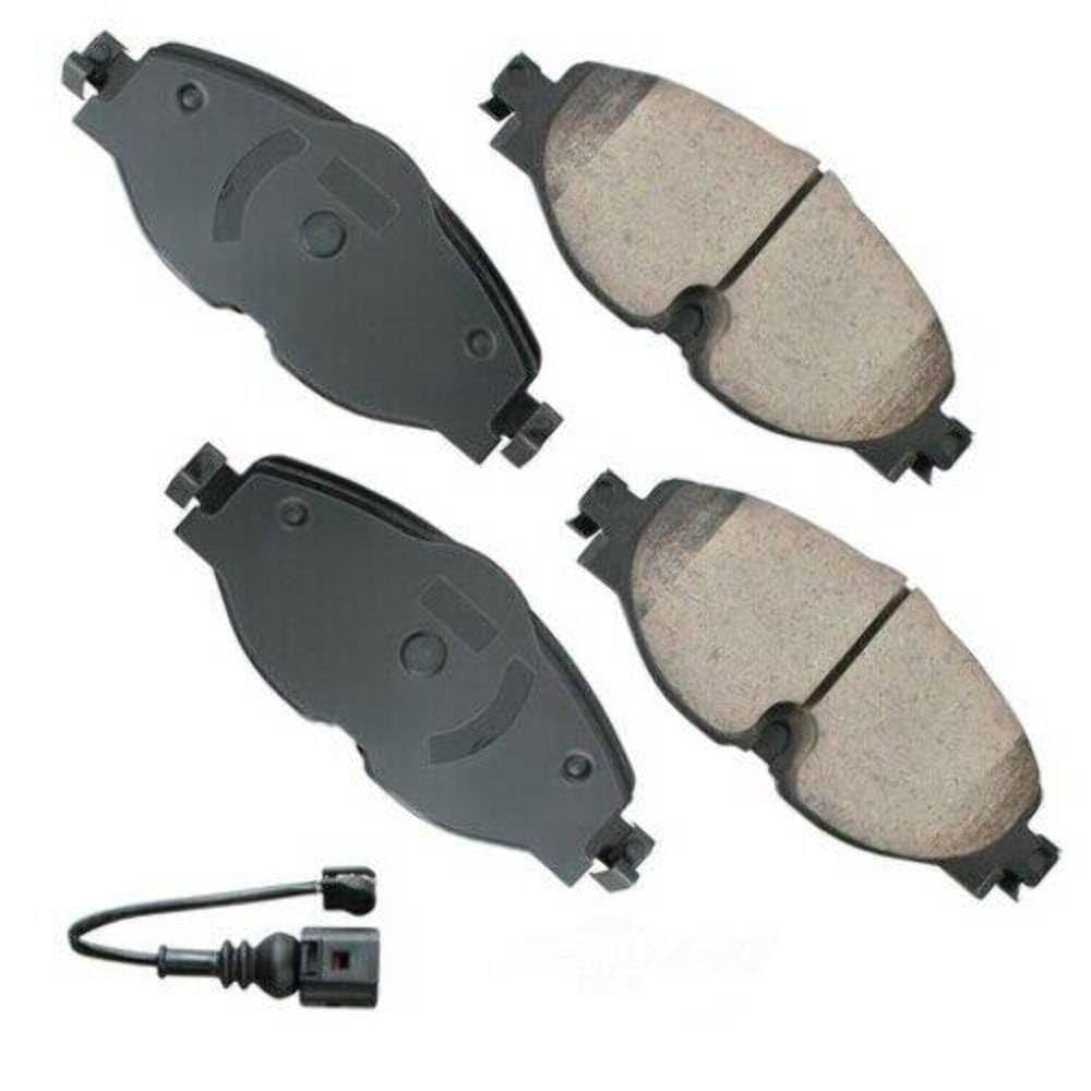 Akebono Brakes - Brake Pad Set - Superior Initial Effectiveness With No Required Break-In Period, 1 Year Limit Warranty (Eur1760