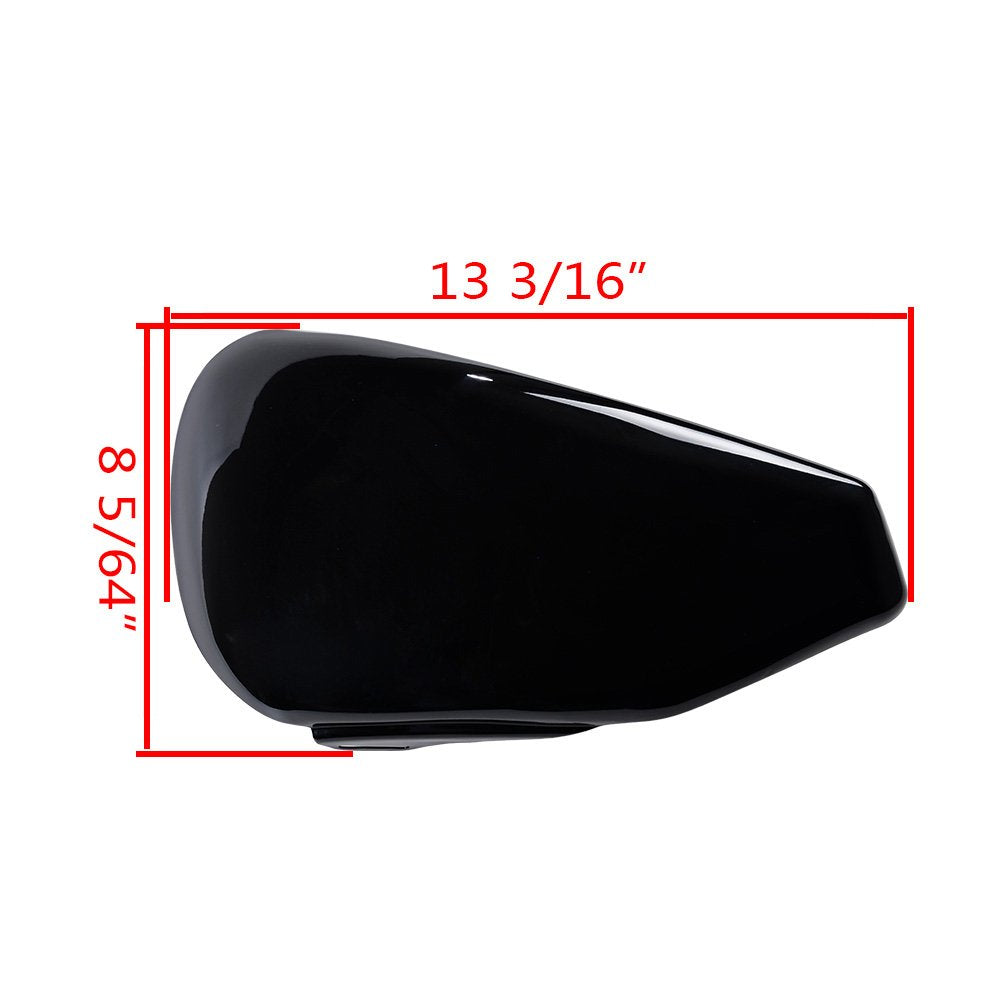 Left Side Battery Cover Compatible with 2004-2013 Harley Sportster XL1200 XL883 Seventy Two Forty Eight (Glossy Black)