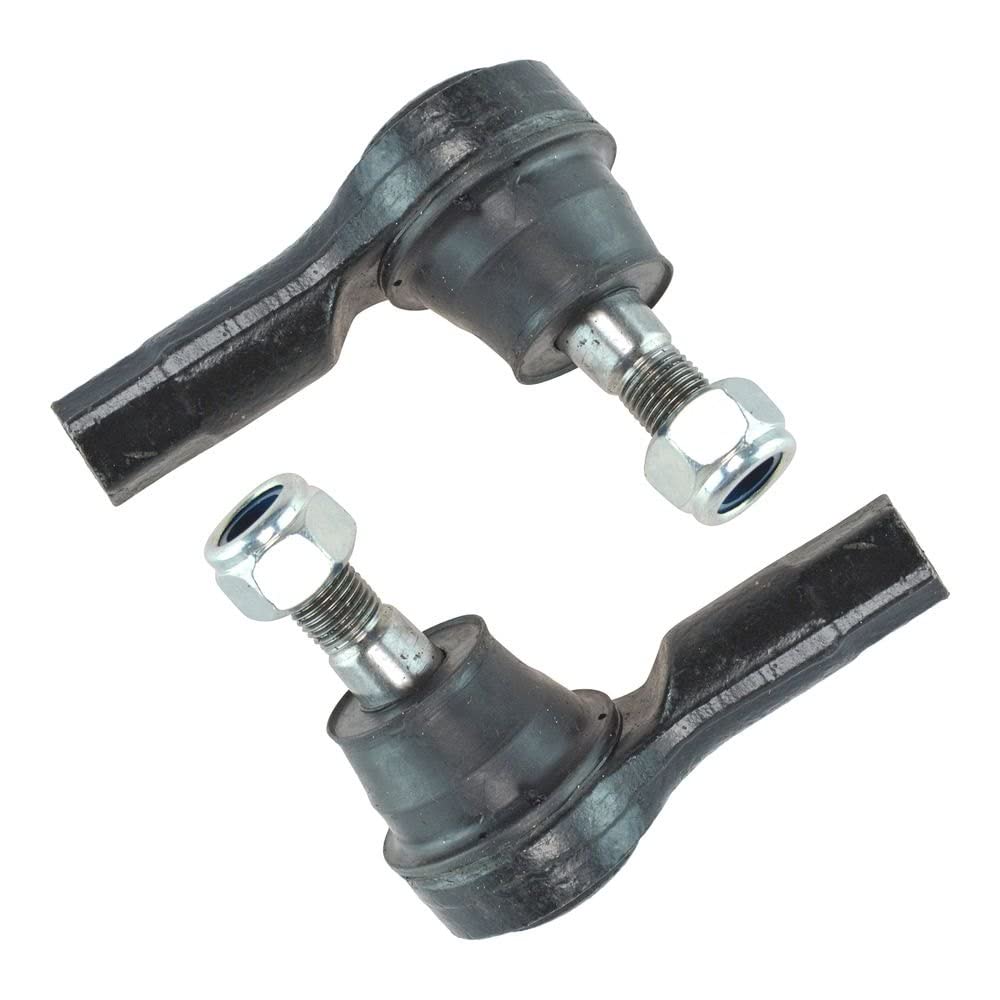 TRQ Front Outer Tie Rod Set Compatible with 1994-1997 Ford Aspire 2001-2005 Kia Rio