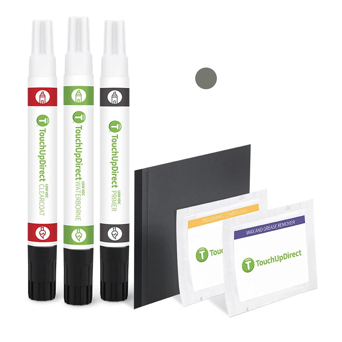TouchUpDirect PN2BF/SM1240 Liquid Grey Compatible with Ford Exact Match Touch Up Paint Combo - Platinum Kit
