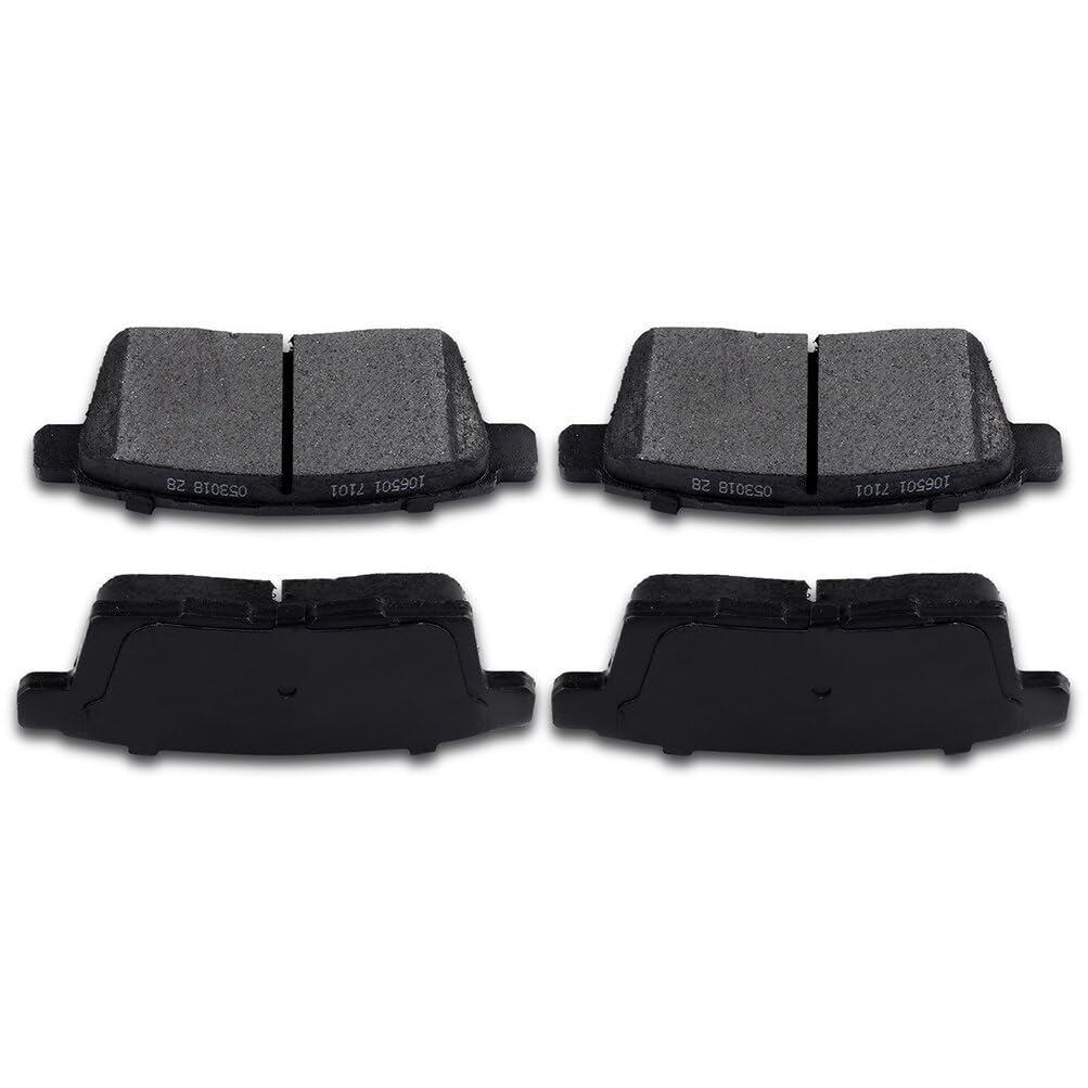 Eccpp D1259-8378 4Pcs Rear Ceramic Disc Brake Pad Set Fit For Ford For Edge 2007-2010,For Lincoln Mkx 2007-2010,For Mazda Cx-7 2