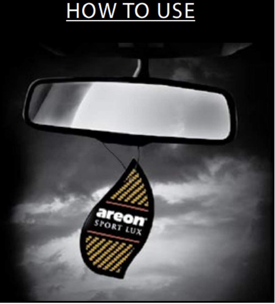 AREON Sport LUX SL03 Quality Perfume/Cologne Car Air Freshener, Platinum (Pack of 12)