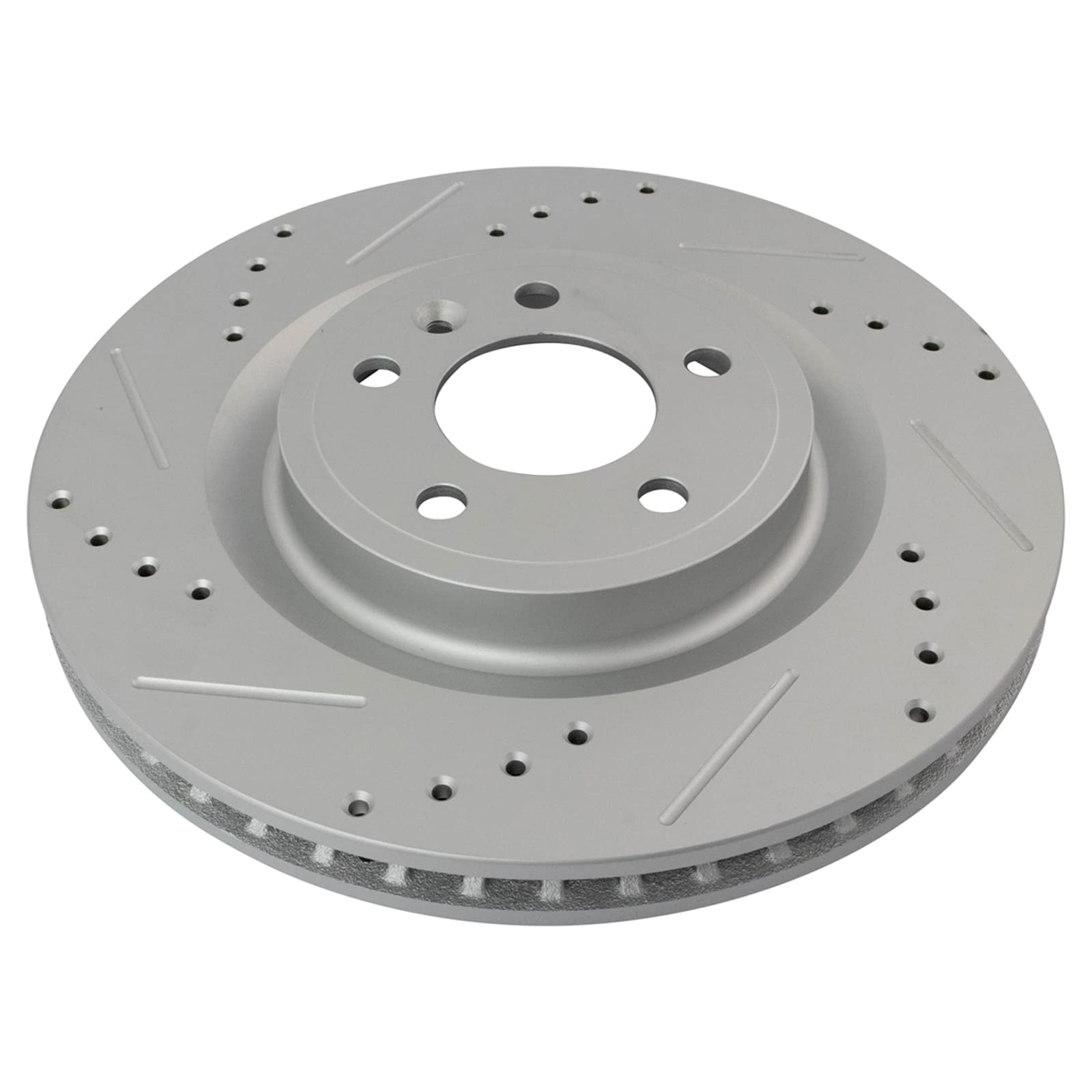 Trq Front Performance Brake Rotors Set Premium G-Coated Compatible With 2011-2014 Ford Mustang