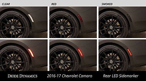 Diode Dynamics Smoked Led Sidemarkers Compatible With Chevrolet Camaro 2016-2023