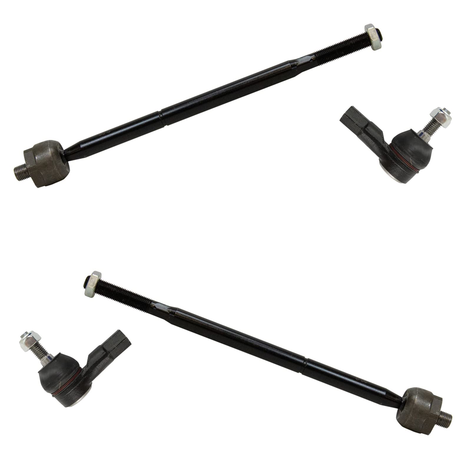 Trq Front Inner And Outer Tie Rod Set Compatible With 2012-2020 Chevrolet Sonic