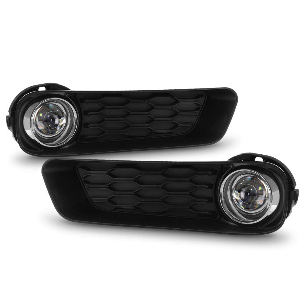 Acanii - For 2011-2014 Dodge Avenger Bumper Fog Lights Driving Lamps W/Switch+Bulb Assembly Driver & Passenger Side