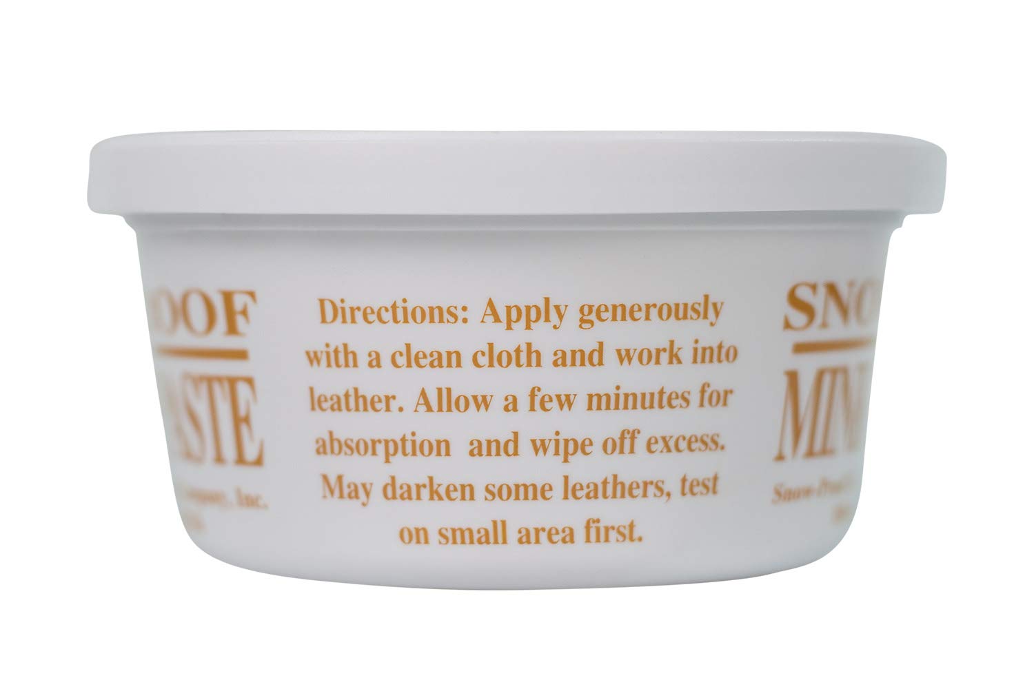 Snow Proof Mink Oil 3oz (85g) for conditioning, waterproofing, and protecting leather bags, shoes, boots, and other leather good