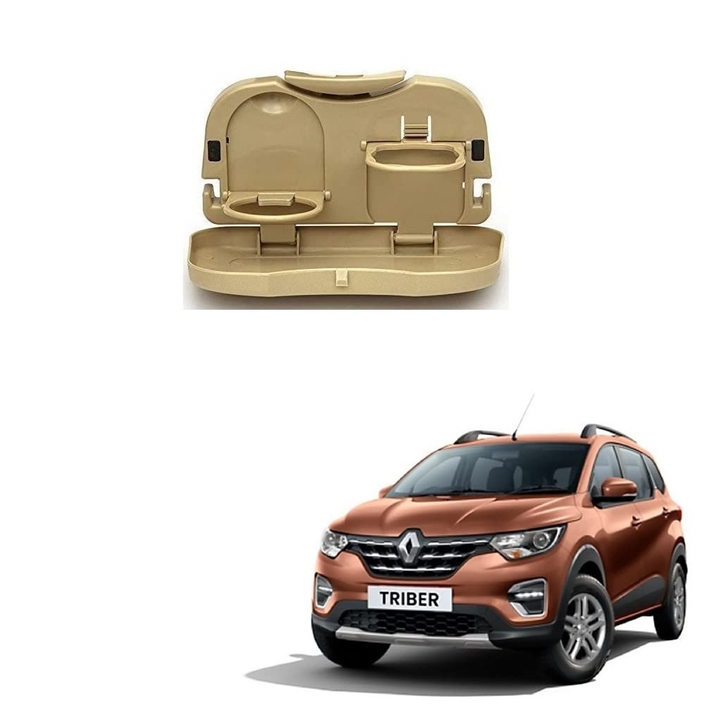 Stylish Foldable Compact Car Back Seat Tray for Food/Drinks/Cup/Bottle Holder Universal Pack of 1 Suitable for Renault Triber