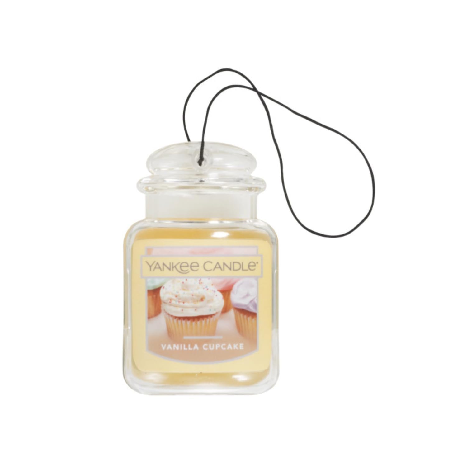 Yankee Candle Car Jar Ultimate, Vanilla Cupcake, 0.96 OZ (Pack of 12)