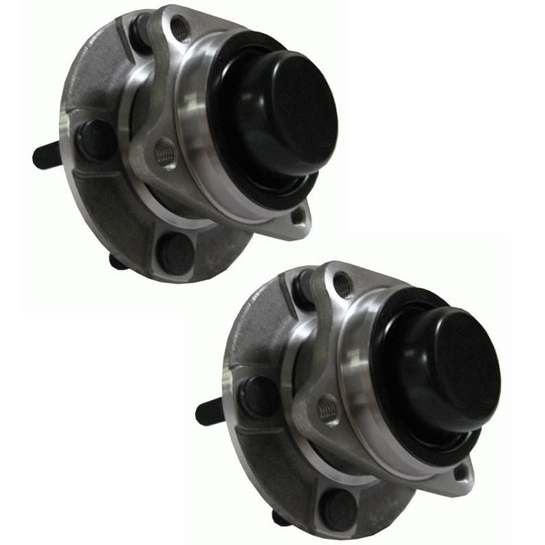 Trq Rear Wheel Hub Bearings Assembly Set Driver & Passenger Side Compatible With 2004-2007 Chrysler Town & Country 2001-2003 Voy