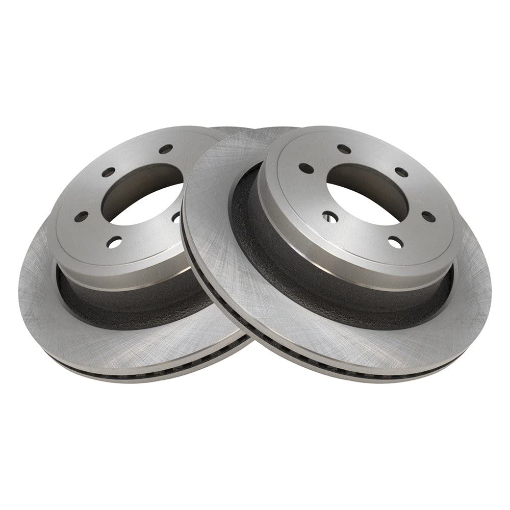 Trq Rear Brake Rotors Set Vented Compatible With 2012-2018 Ford F-150