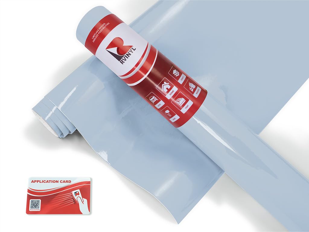 Avery Dennison Sw900 656-O In Gloss Cloudy Blue Dual Layered Vinyl Car Supreme Wrapping Film - 72'' X 60'' - Vehicle Sheet Roll