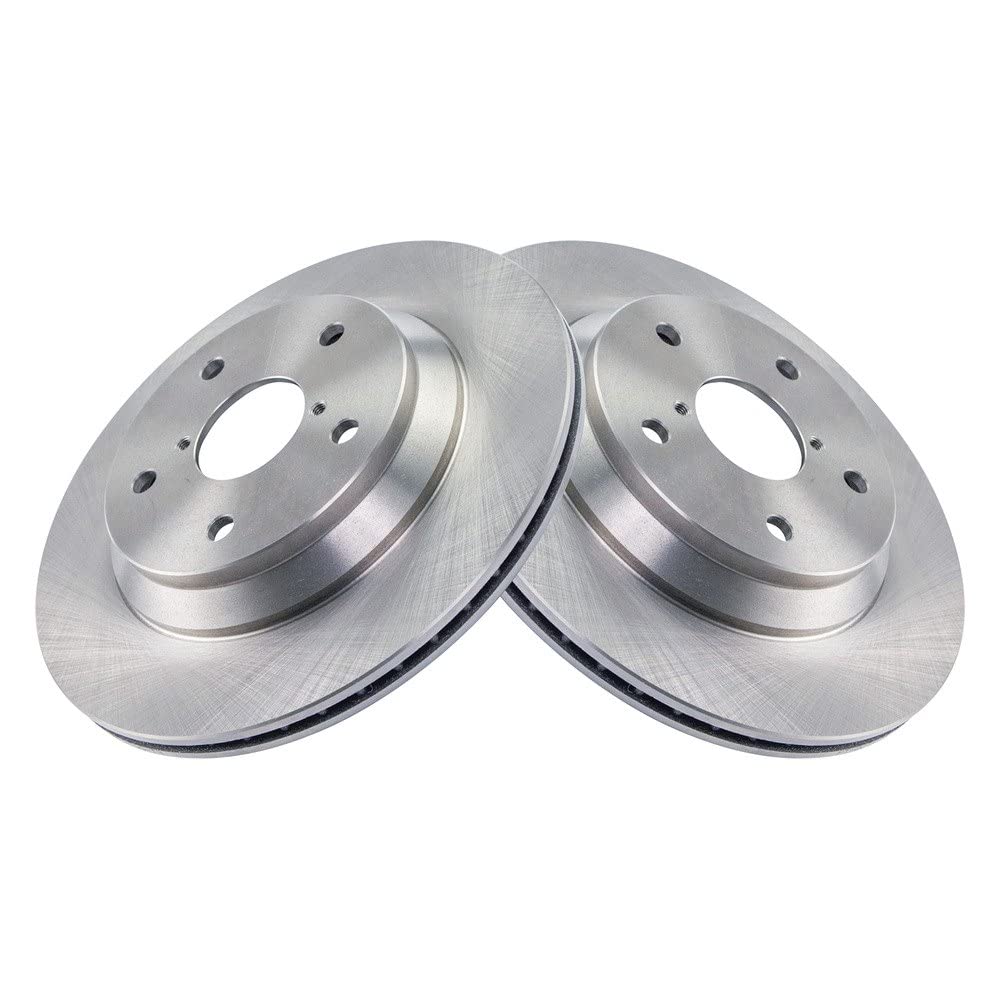 Trq Rear Brake Rotors Set Vented Compatible With 2019-2024 Subaru Forester
