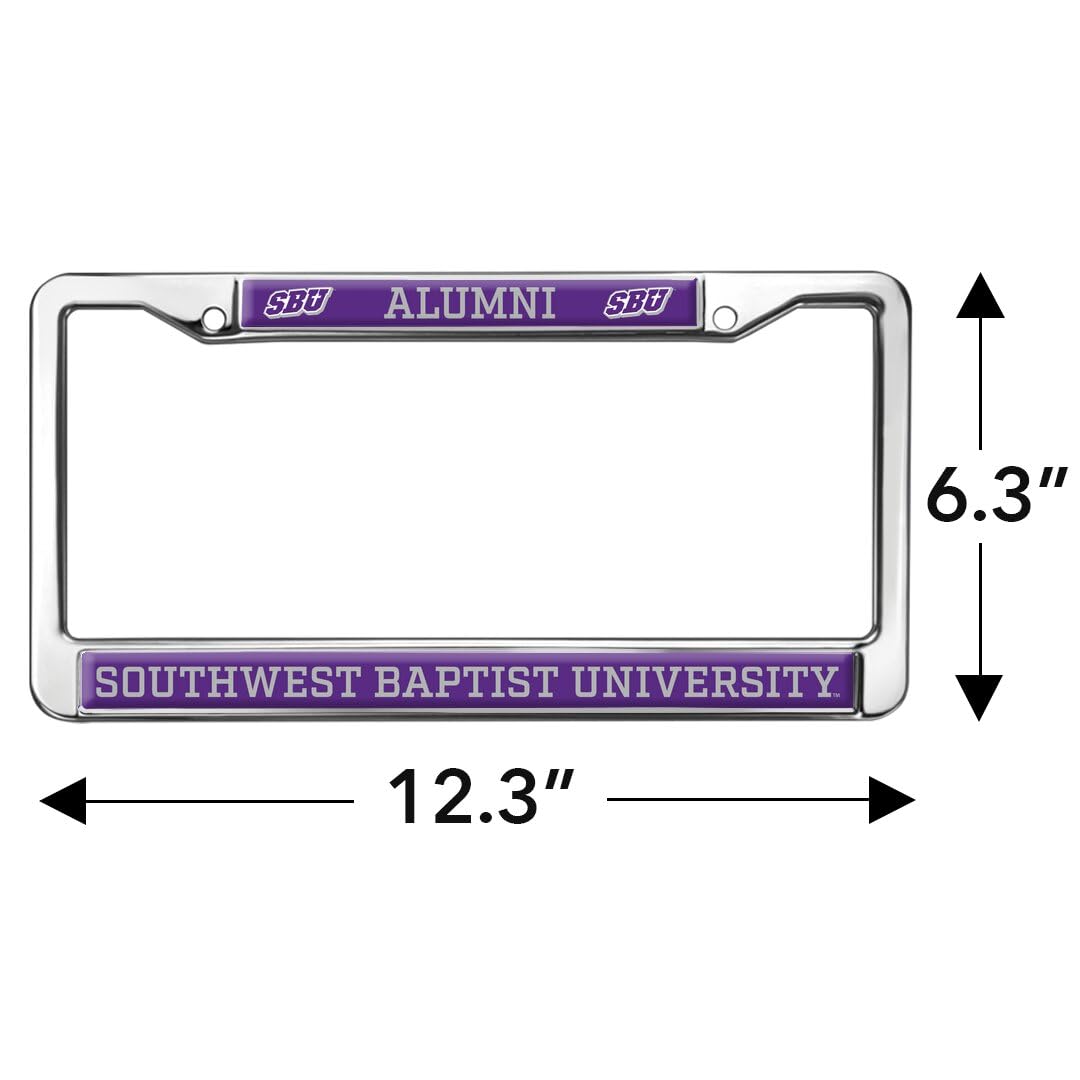 Southwest Baptist University Alumni Full Size Standard License Plate Metal Frame