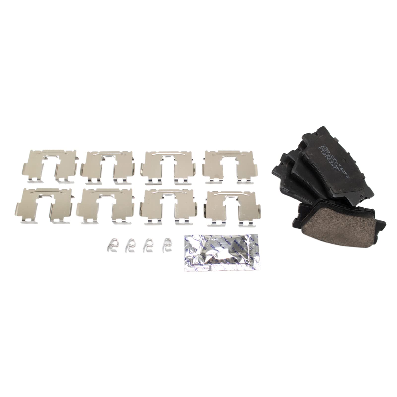 Trq Rear Brake Pad & Rotor Kit Brake Pads Brake Rotor Parking Brake Shoe Set Ceramic Compatible With 2010-2012 Lexus Hs250H 2006
