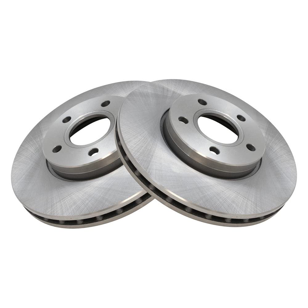 Trq Front Brake Rotors Set Vented Compatible With 2013-2018 Ford C-Max 2012-2018 Focus 2012-2013 Volvo C30 2010-2013 C70 2004-20