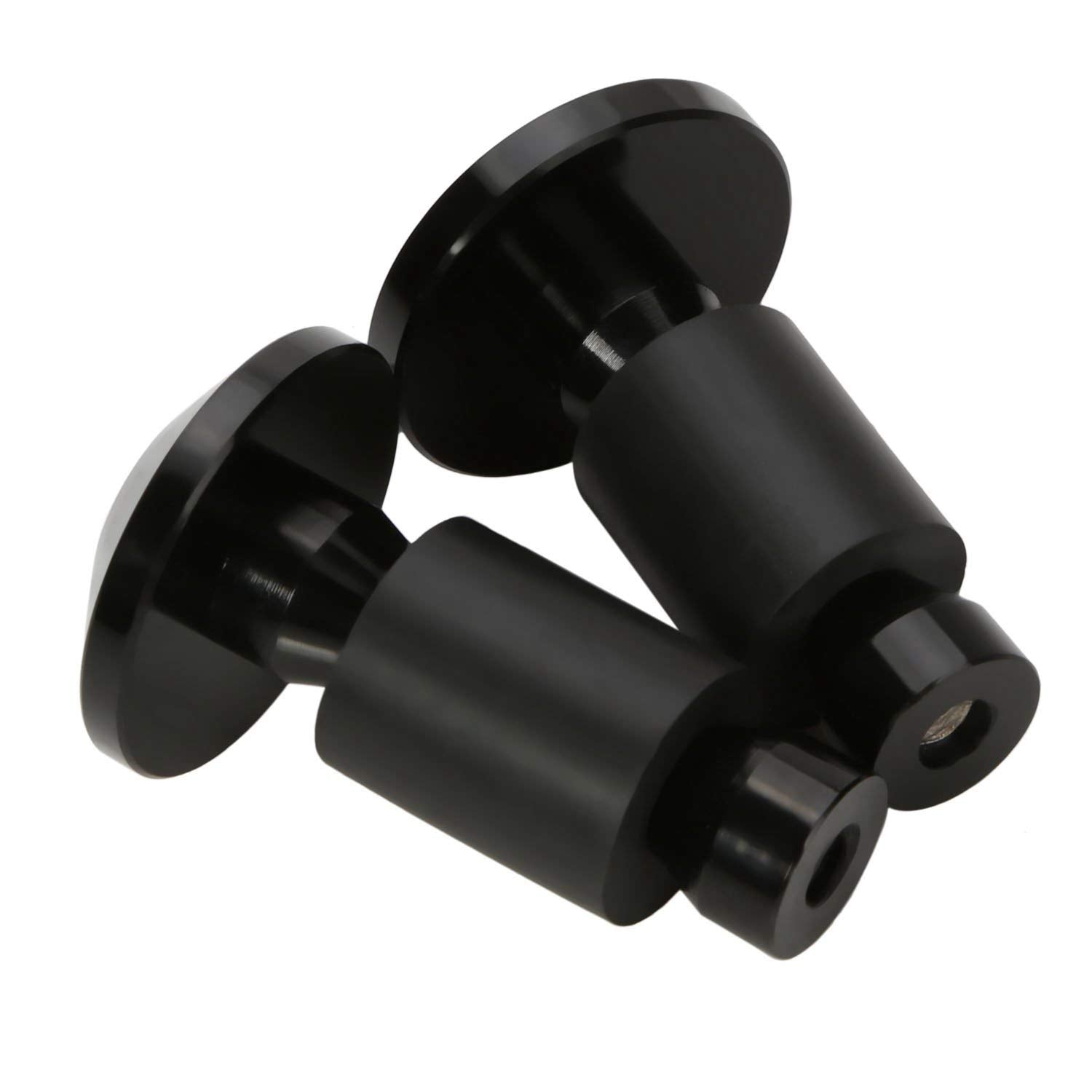 Cicmod Universal Motorcycle Street Bike 7/8' Handlebar Grips Bar End Plugs (Black) For Kawasaki Suzuki Yamaha Ducati Triuph