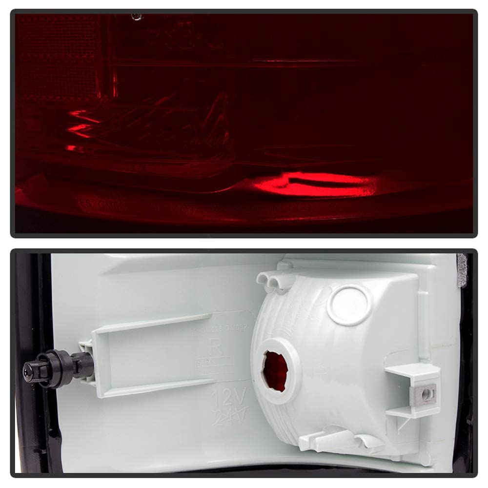 Acanii - For Red Smoke 2014 2015 2016 2017 2018 Gmc Sierra 1500 Tail Lights Brake Lamps Left+Right