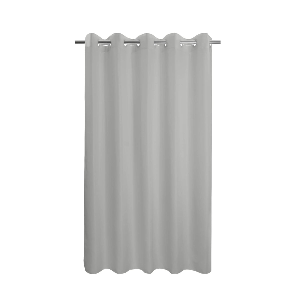 No Hook Grey Shower Curtain Or Liner 78' Length - Soft Microfiber 78' Long Fabric Shower Curtain Liner Set, Machine Washable & Water Repellent, Gray, 71X80