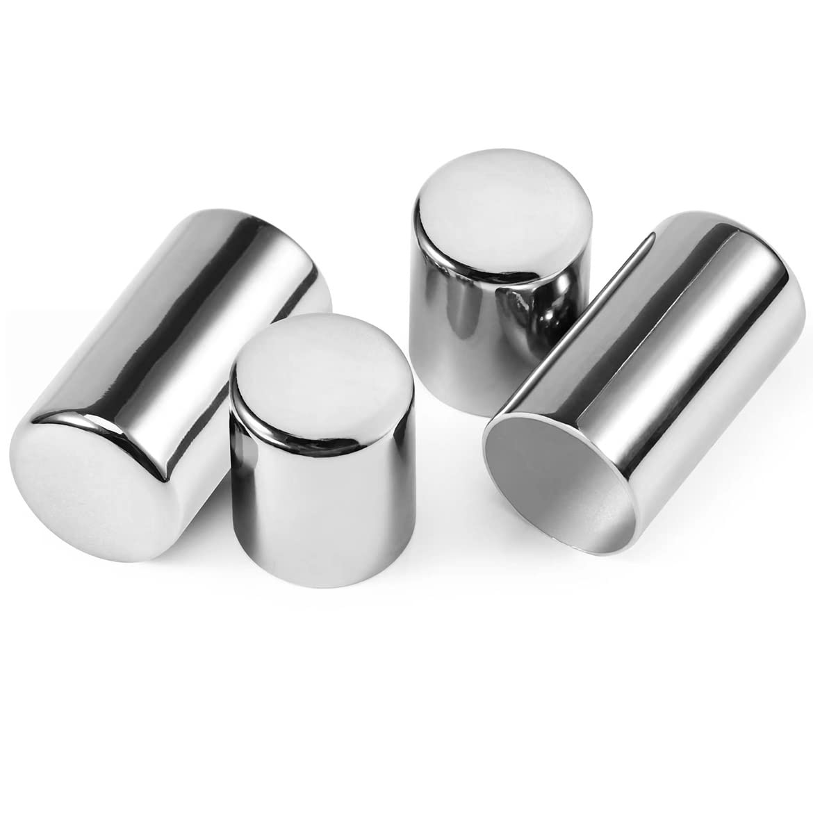 Eumti 4 PCS Detachable Docking Hardware 4 Point Covers Kit Magnet Cover Kit Chrome Compatible wiht Harley Touring Electra Glide,