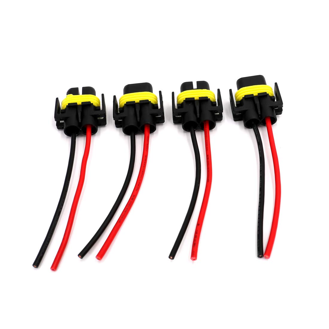Utsauto H11 H8 880 881 Female Adapter Wiring Harness Sockets Wire 12V For Headlights Fog Lights 4Pcs