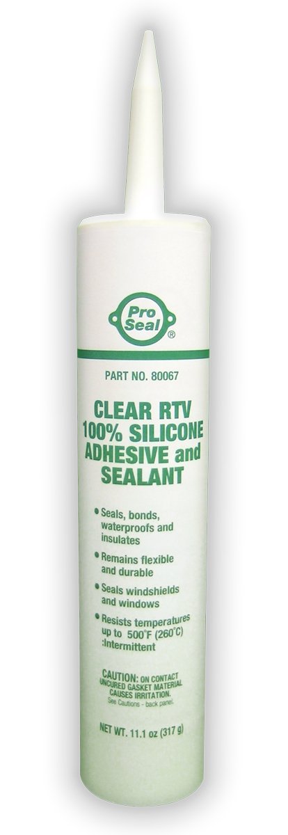 Pro Seal 80067 Clear Silicone Sealant And Adhesive. 11.1 Oz.