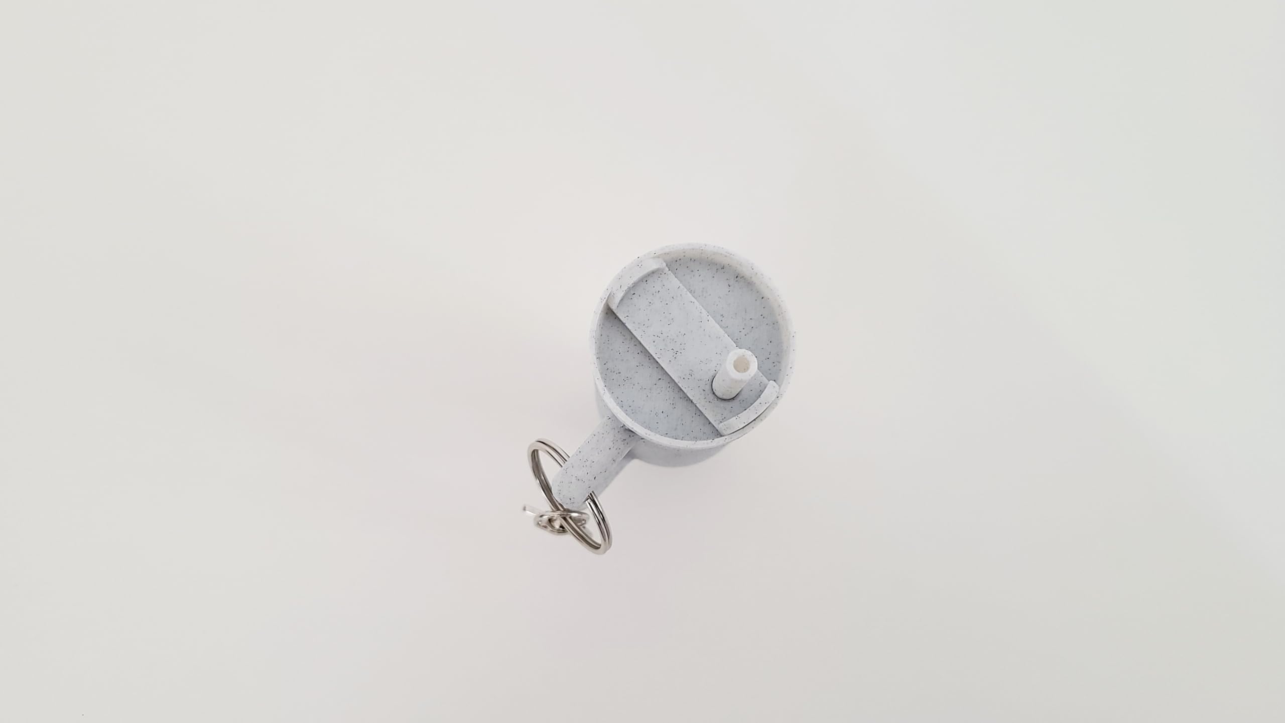 Miniature Stanley Tumbler Cup Replica Keychain - 3D Printed Desk Accessory (3 Pack: Marble)