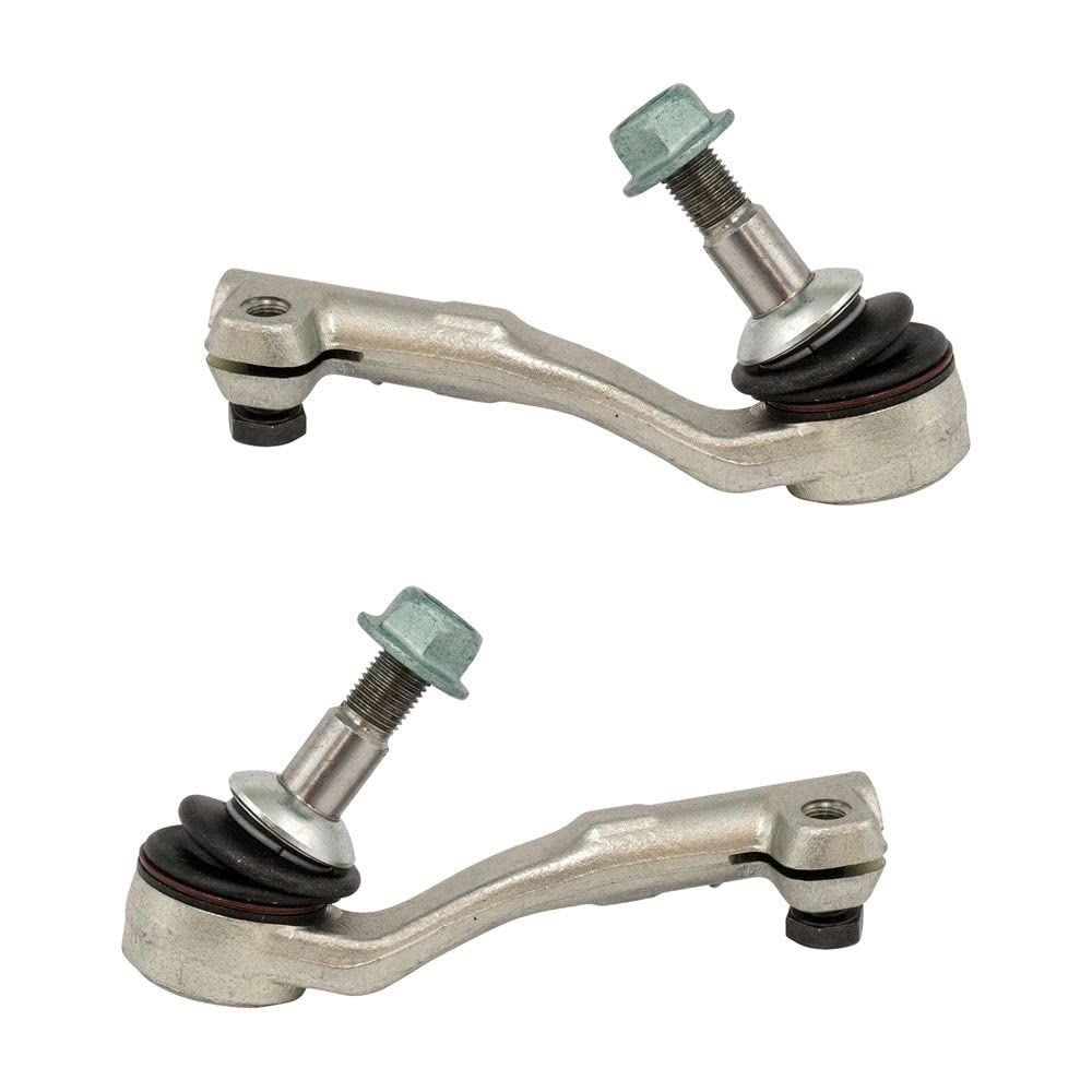 TRQ Front Outer Tie Rod Rack Steering End LH RH Pair 2pc Compatible with BMW RWD F22 F23 F30 F32