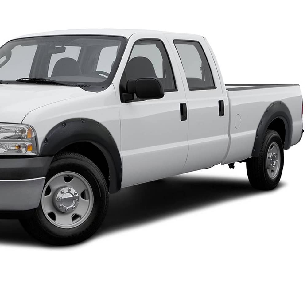 YITAMOTOR Fender Flares Kit, Compatible for 1999-2007 Ford F-250 / F-350 / F-450 Super Duty, Front Rear Wheels w/UV Protected &