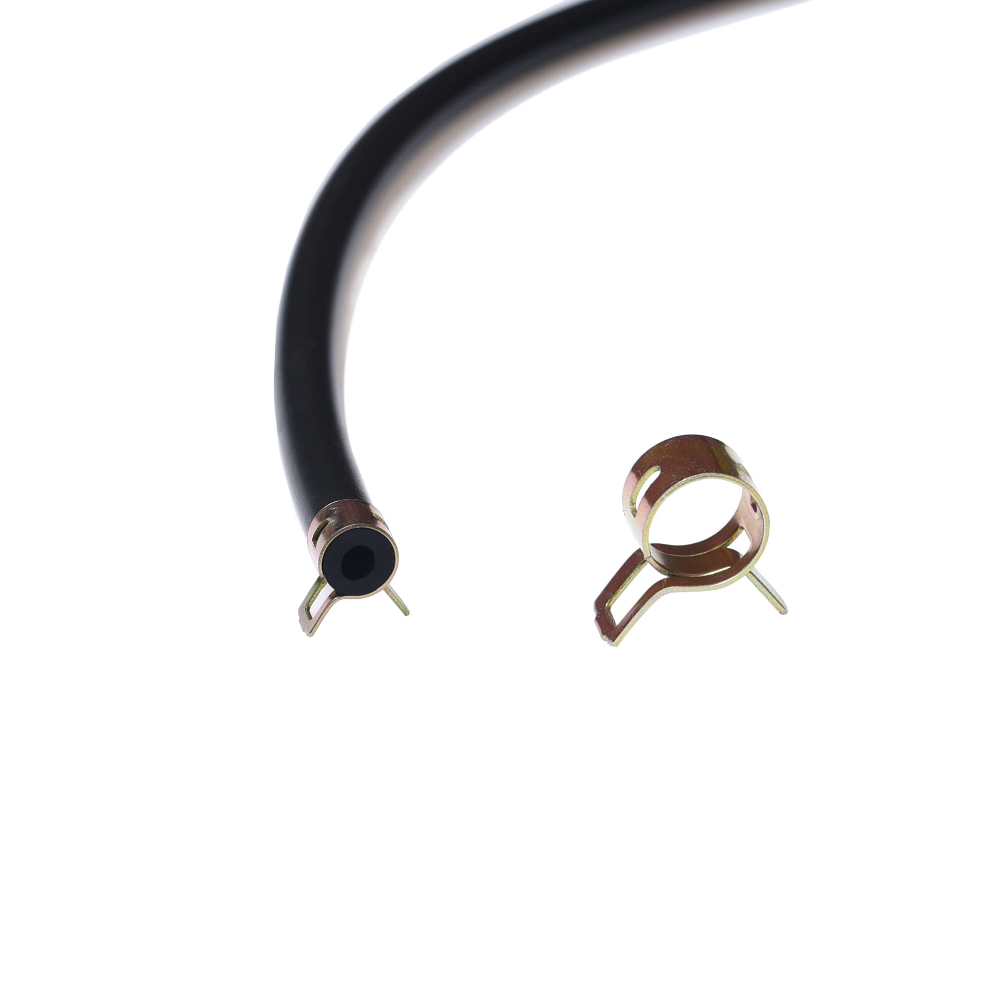 10 Feet 1/4 Inch ID Fuel Line with 20pcs Hose Clamps for Kawasaki Kohler Briggs & Stratton Small Engines Mini Bike ATV Mowing Ma