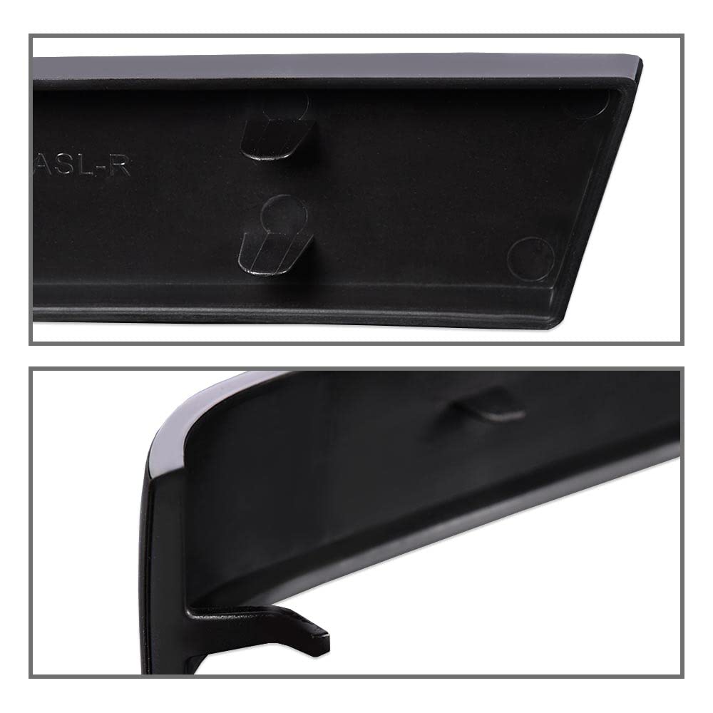 Pit66 Grille Trims Set, Compatible With 2003-2007 Chevy Silverado, Lh Rh Driver & Passenger Side, 2 Pcs, (Black)