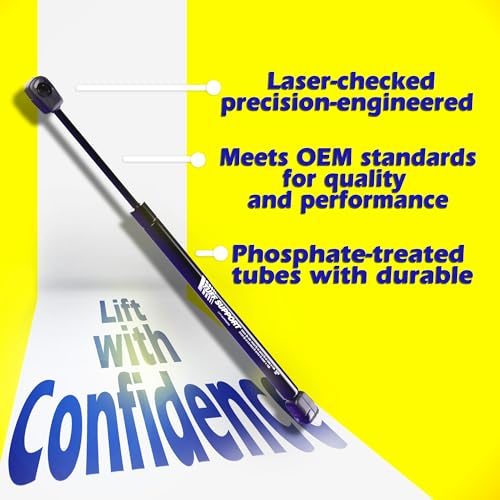 2 Pieces (Set) Tuff Support Trunk Lid Lift Supports 1986 to 1998 Saab 900 Convertible, 1995 to 1998 Saab 900 Sedan, 1995 to 1998 Saab 9-3, 1999 to 2003 Saab 9-3 W, O Spoiler