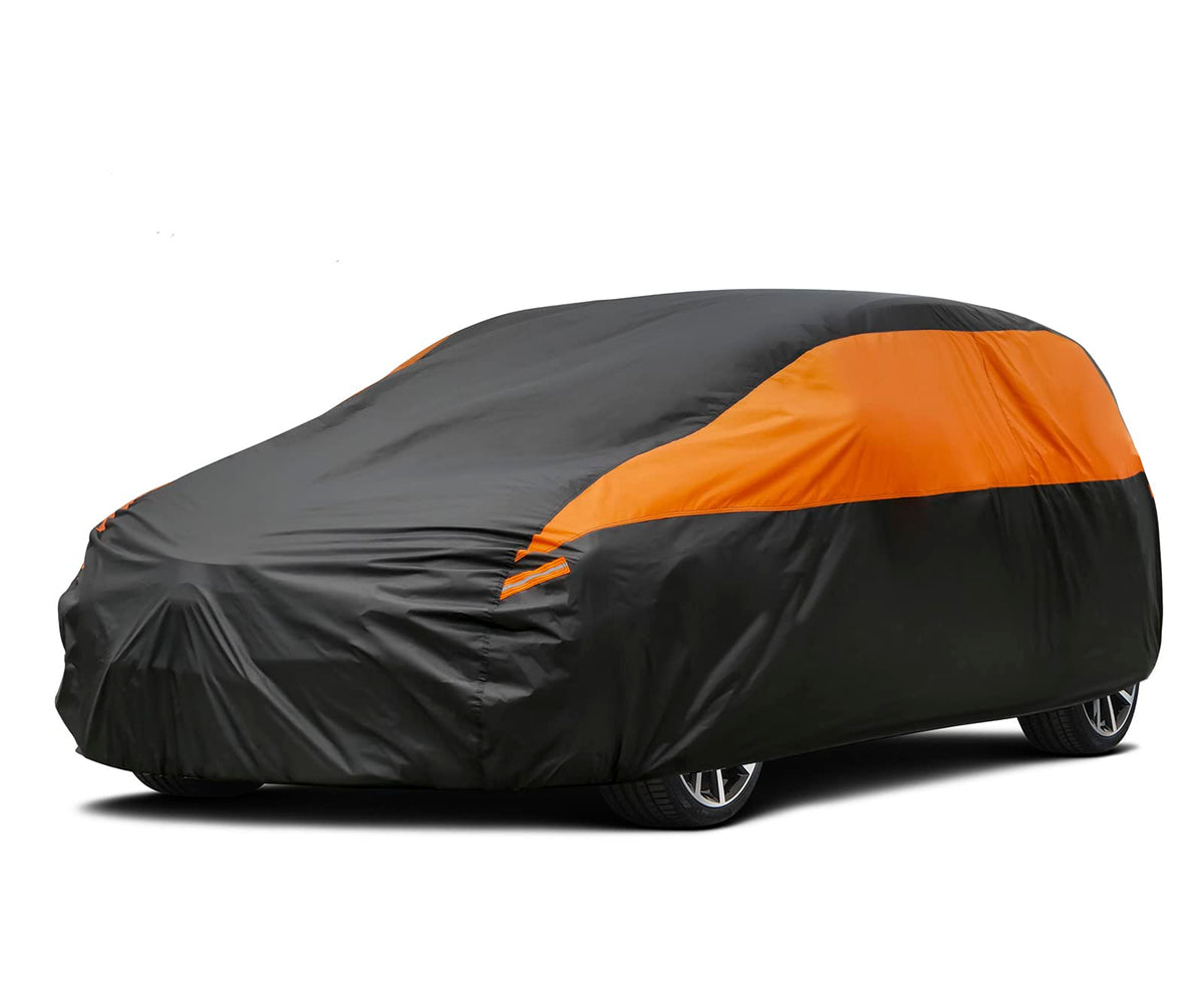 Gunhyi Hatchback Car Cover For Automobiles All Weather Waterproof, Universal Fit Kia Rio, Toyota Yaris, Honda Fit, Mitsubishi Mi
