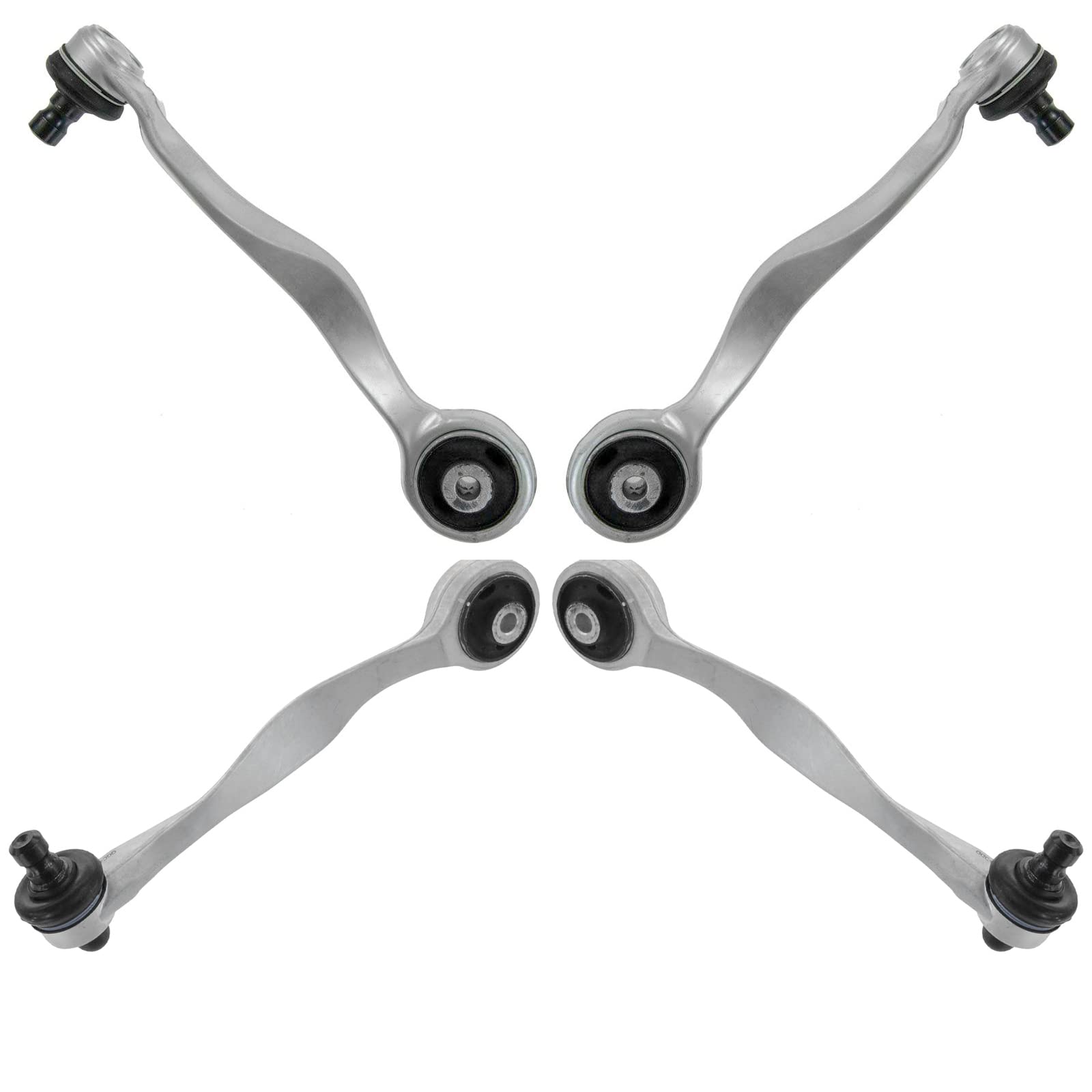 TRQ Front Upper Control Arm with Ball Joint Set Compatible with 1997-1999 Audi A8 1997-2002 A8 Quattro 2001-2003 S8