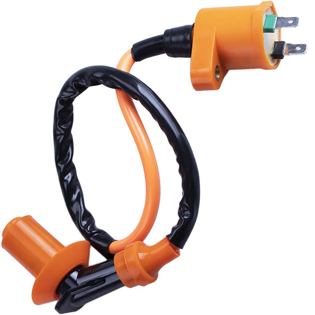 Cncmotok High Performance Racing Ignition Coil Electrode Spark Plug For Chinese 50Cc 125Cc 150Cc Gy6 Moped Scooter Atv Go Kart