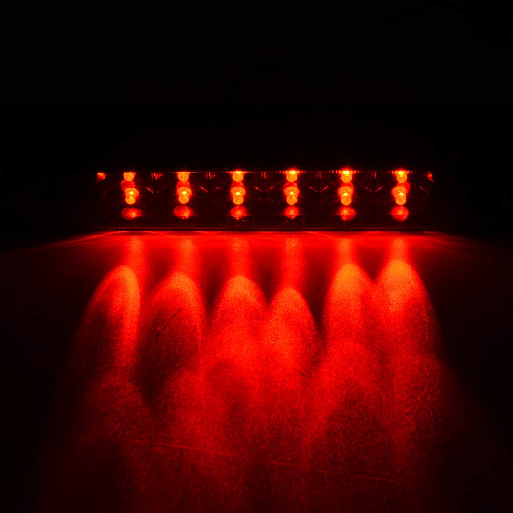 Cheda Third 3D Brake Lights, Compatible With 2001-2004 Nissan Frontier Pickup, Smoky Lens Black Housing Led Bar Tail Cargo Lamp