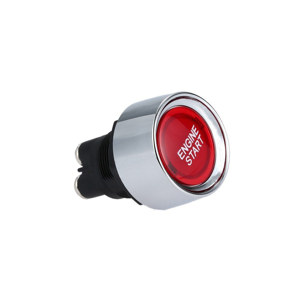 Jtron® Start Engine Button - Red 12V 50A Push Ignition Switch for Racing - Momentary Light Switch