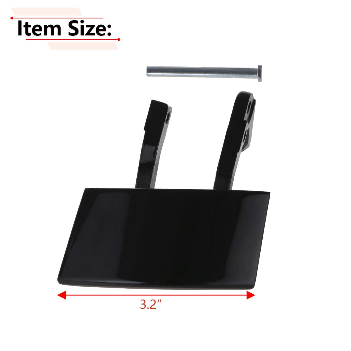 RLB-HILON Metal Right Door Handle Repair Kits Compatible with Honda CRZ CR-Z 2011 2012 2013 2014 2015 Year, Black Color