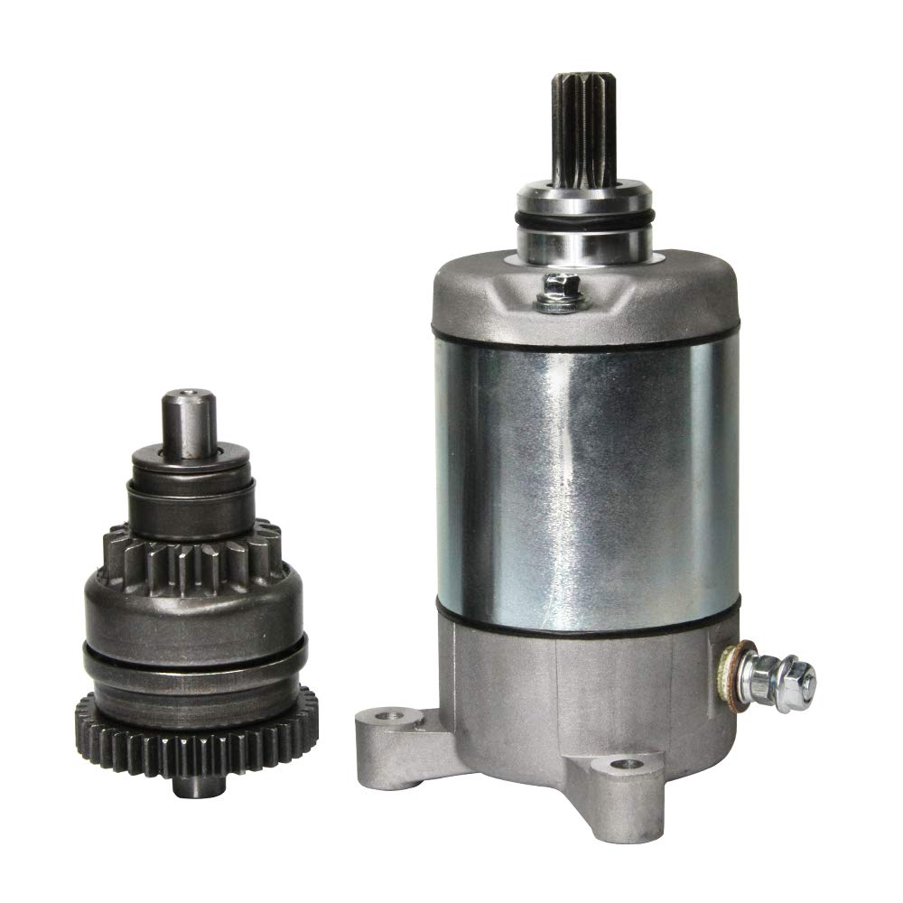 Starter Motor And Drive Combo Kit Replacement For Polaris 3090188 3084981 57-2688 Sportsmen Sportsman Ranger Magnum Trail Blazer Trail Boss 1995-2014 335 400 450 500 Atvs Smu0061, 41054020, 41054020R