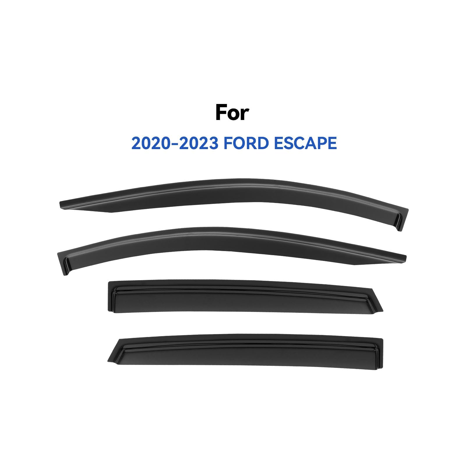 Window Visors Rain Guards for 2020-2025 Ford Escape, Out-Channel Window Vent Wind Deflectors Visors Shades for 20-25 Escape