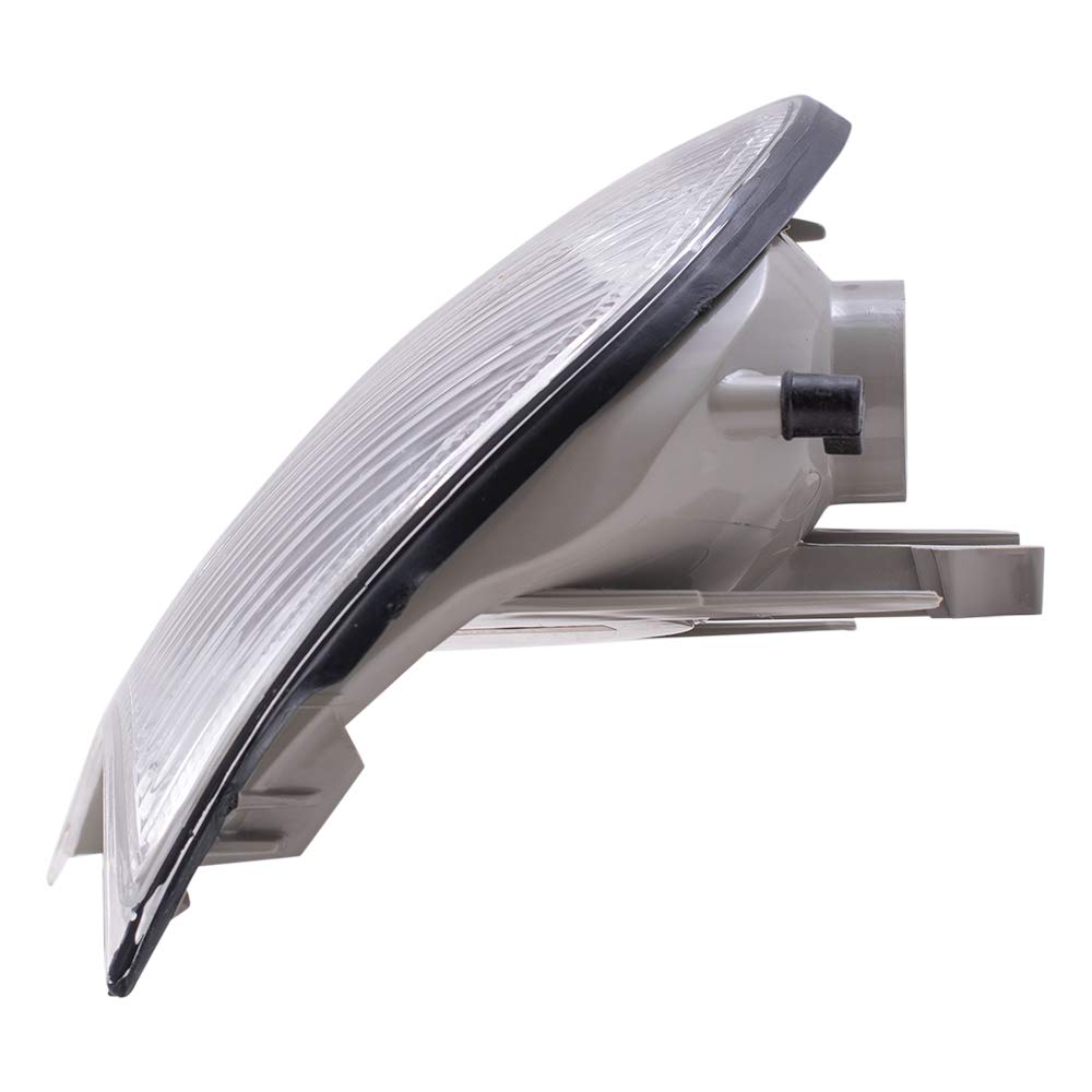 AutoandArt Brock Replacement Driver and Passenger Park Signal Corner Marker Lights Lamps Clear Lens Compatible with 1999-2001 3 Series E46 Coupe & Convertible 63126904307 63126904308